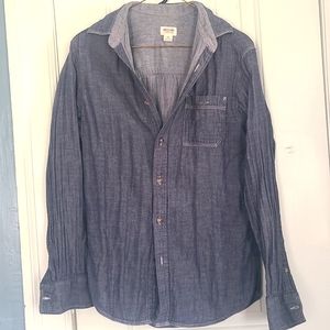 MOSSIMO 100% COTTON DENIM BUTTON UP